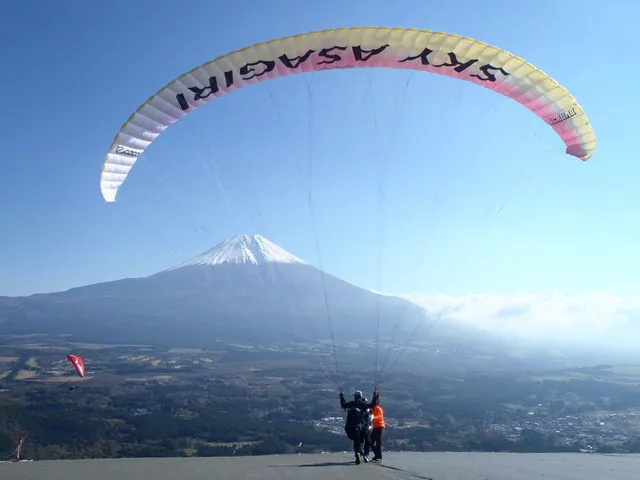 จุดบินพาราไกลดิ้ง Sky Asagiri บนที่ราบสูง Asagiri กับความเสี่ยงเรื่องเมฆและทัศนวิสัยของภูเขาไฟฟูจิ