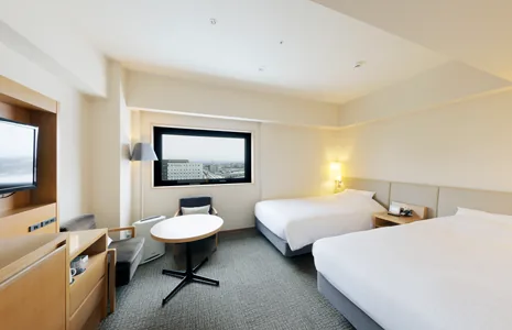 ตัวอย่างห้อง Twin ของ JR Inn Asahikawa