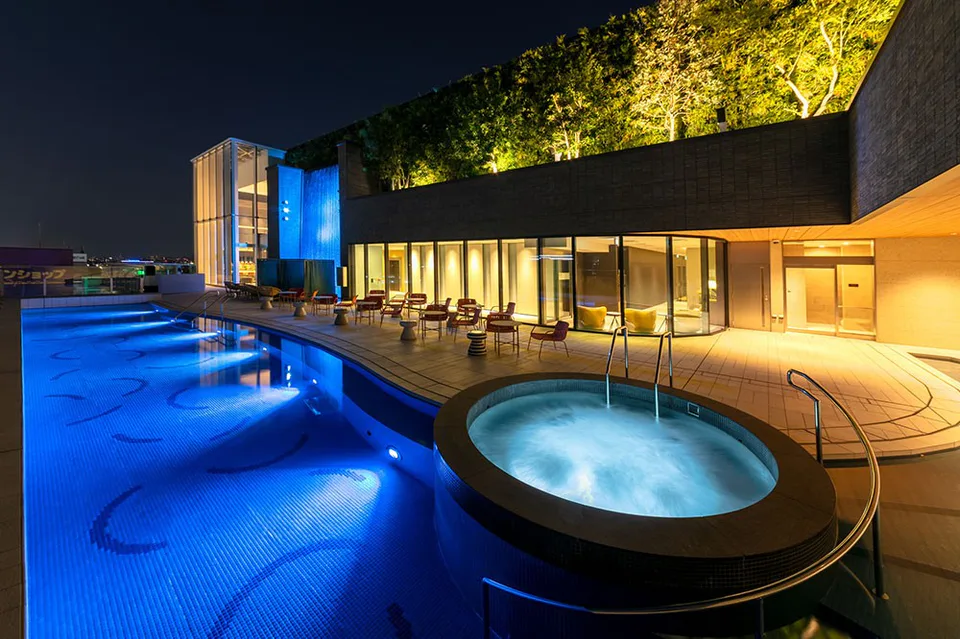 ภาพบรรยากาศโรงแรม Miyako Hotel Hakata ที่พักในฟุกุโอกะที่มีออนเซ็นขนาดใหญ่