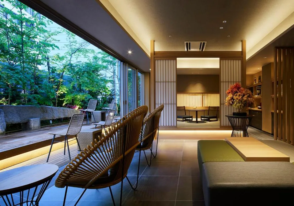 โรงแรมพรีเมียร์ -CABIN- อะซาฮิกาวะ มีห้องอาบน้ำขนาดใหญ่และพื้นที่พักผ่อน