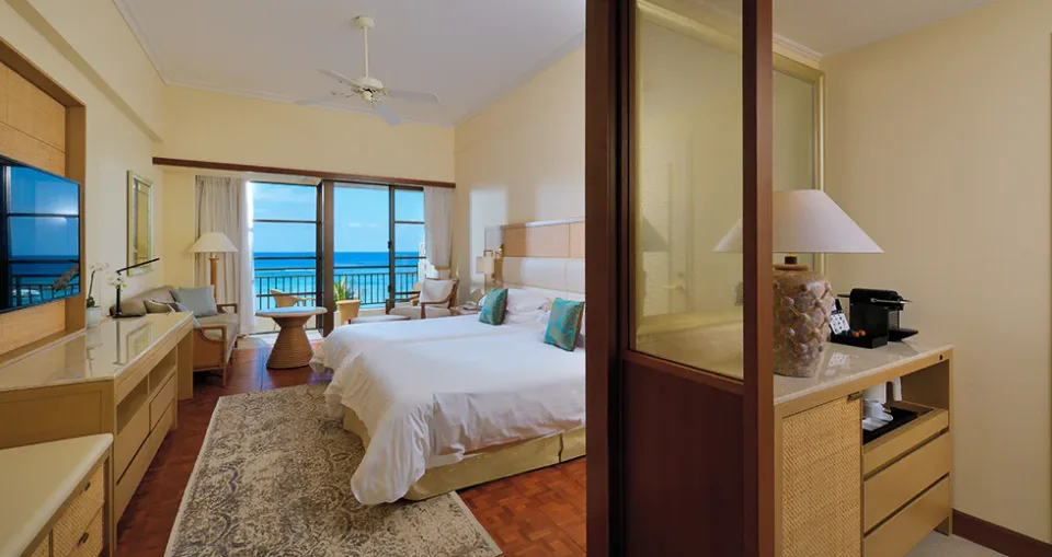 The Busena Terrace deluxe ocean-front guest room