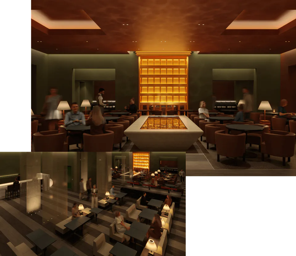 ร้านอาหารและพื้นที่รับประทานอาหารของ HOTEL IL PALAZZO ฟุกุโอกะ