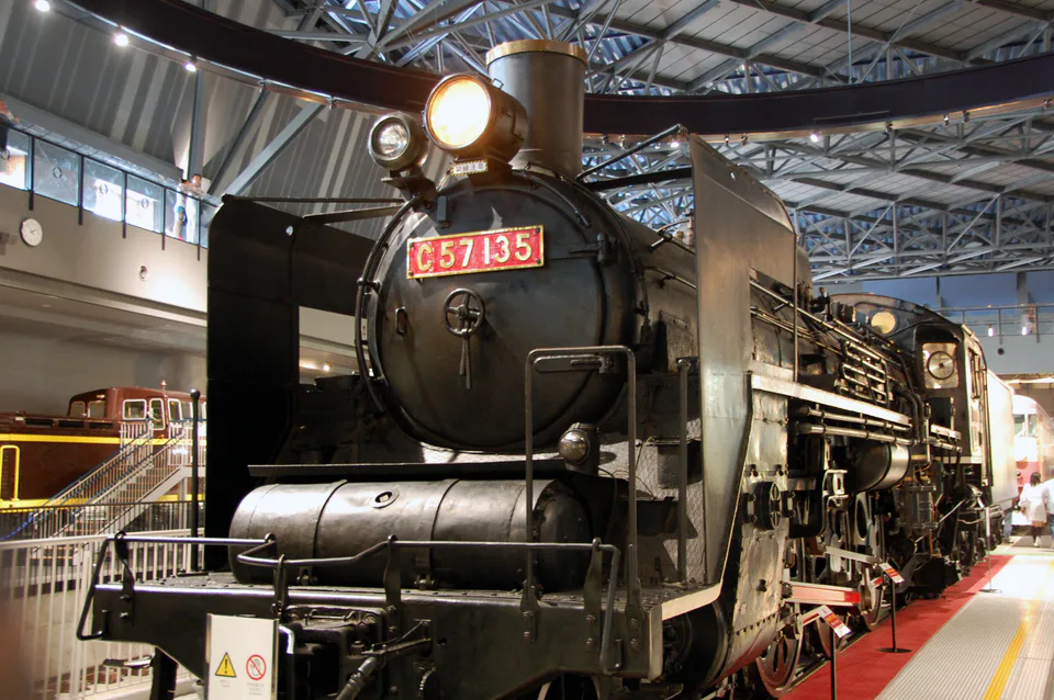 การแสดงรถไฟไอน้ำ C57 135 ของพิพิธภัณฑ์รถไฟไซตามะ